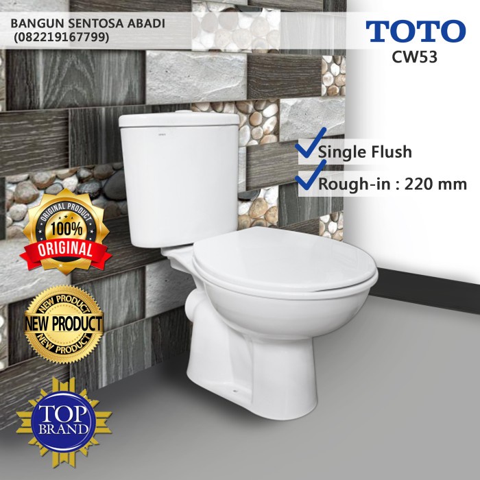 Kloset Kloset Duduk Toto Cw53J Murah / Kloset Toto Original Wc / Kloset Duduk