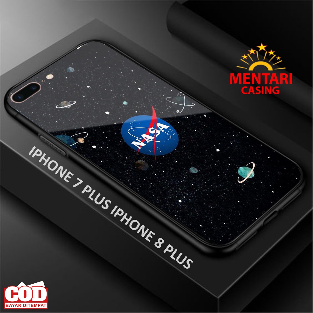 Case IPHONE 7 PLUS/ IPHONE 8PLUS MOTIF  [PLANET NASA ] Mentari Casing  Casing hp Case hp Motif case 