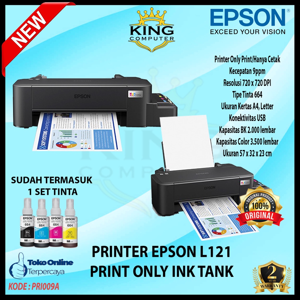 Printer Epson L121 Inktank print only