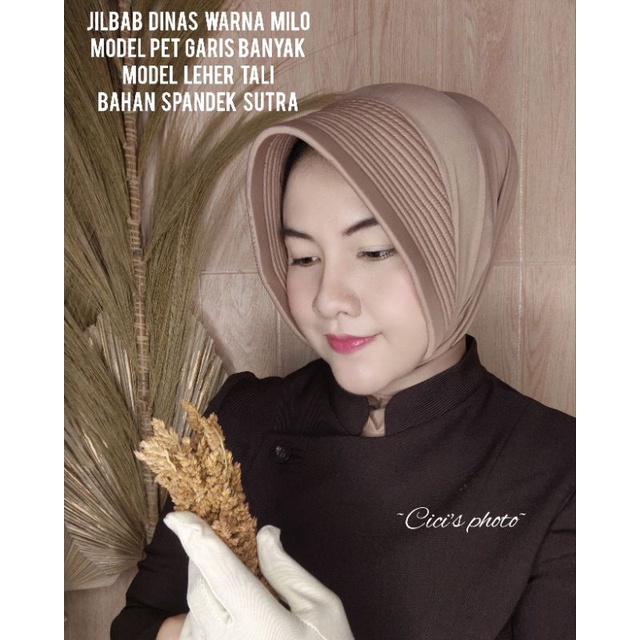 JILBAB DINAS WARNA MILO ( PREMIUM )