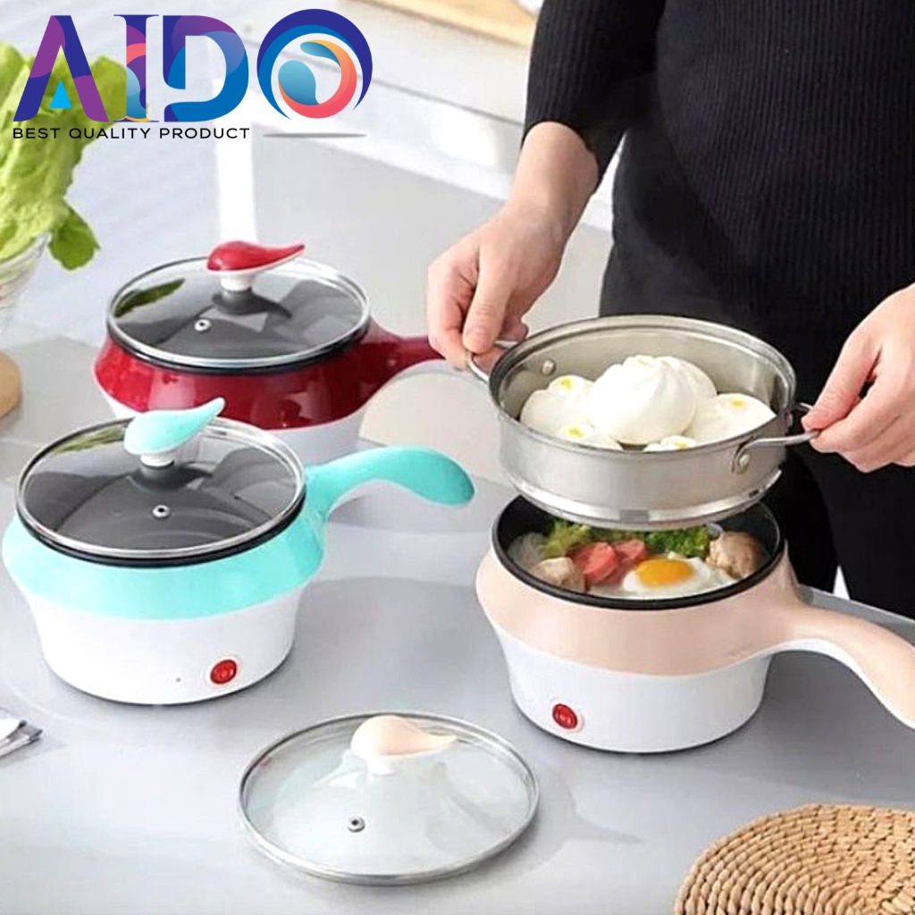 Panci Elektrik / panci listrik / panci travel / panci portable / alat masak elektrik panci listrik travel AIDO