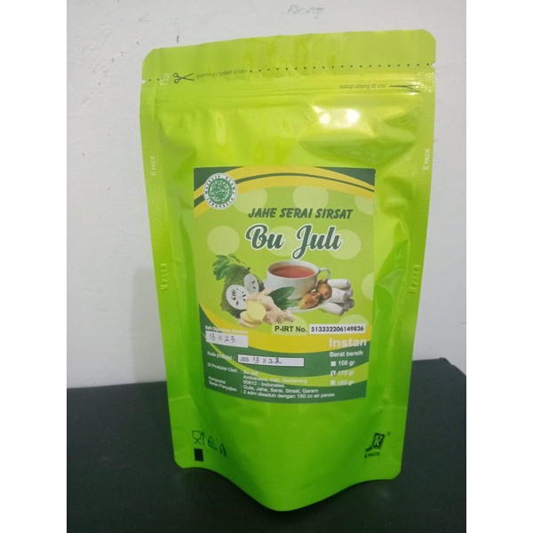

MINUMAN SIAP SEDUH JAHE SIRSAK SIRSAT REMPAH HERBAL ANTIOKSIDAN