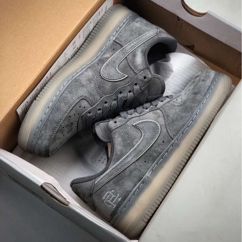 Sepatu Nike Air Force 1 Low Reigning Champ 2.0 Reflective Grey