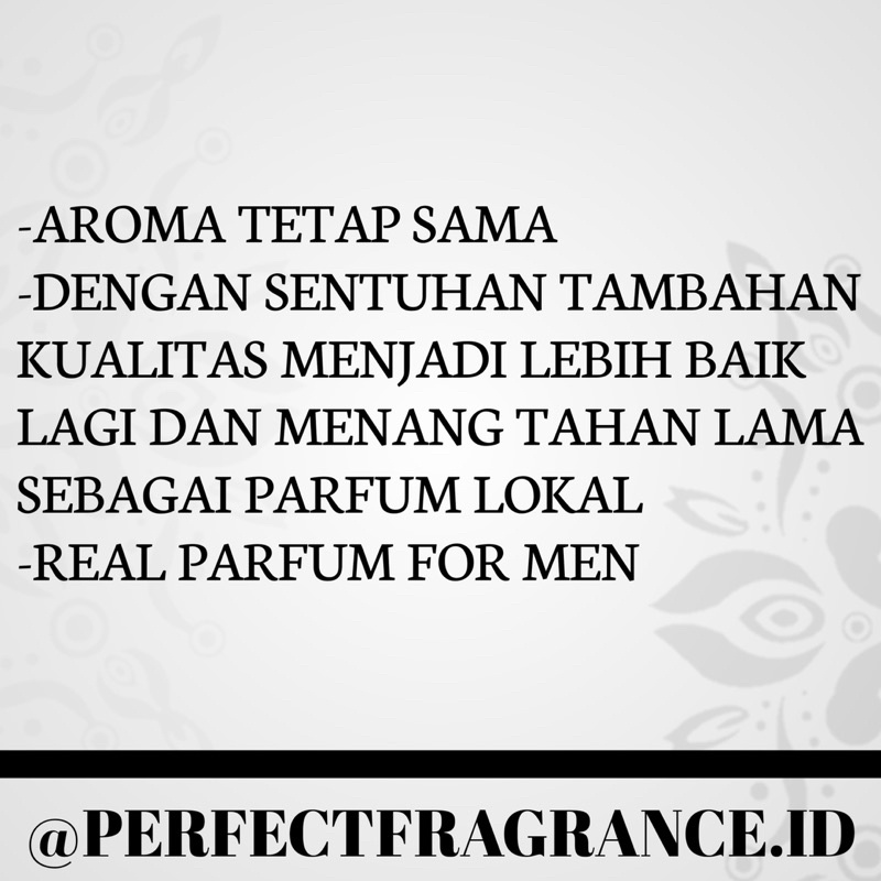 BUY 1(30ml) FREE 1(30ml) PERFECT PARFUME - PARFUM LOKAL PRIA TERBARU Parfum cowok cool PARFUM LAKI parfum lokal tahan lama