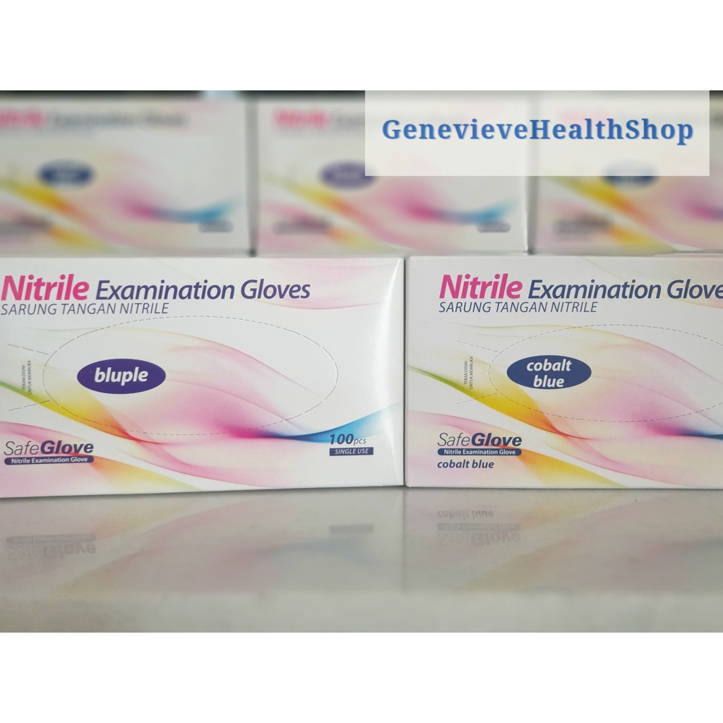 Sarung Tangan Nitrile 1 Box Isi 100 pcs Handscoon Handskun Ekonomis