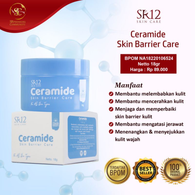 CERAMIDE SKIN BARRIER CARE / CREAM PENCERAH WAJAH ASLI BPOM / MOISTURIZER CREAM