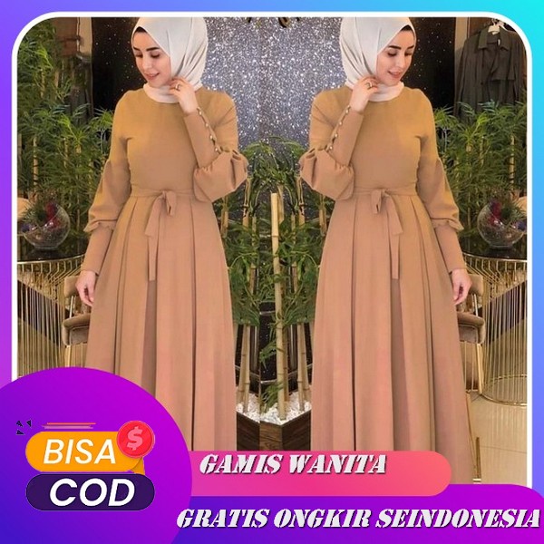 M L Xl Xxl Nisa Arabian Abaya - Gamis Maxy Terbaru 2022 Dress Kondangan Gaun Pesta Muslimah Abaya Re