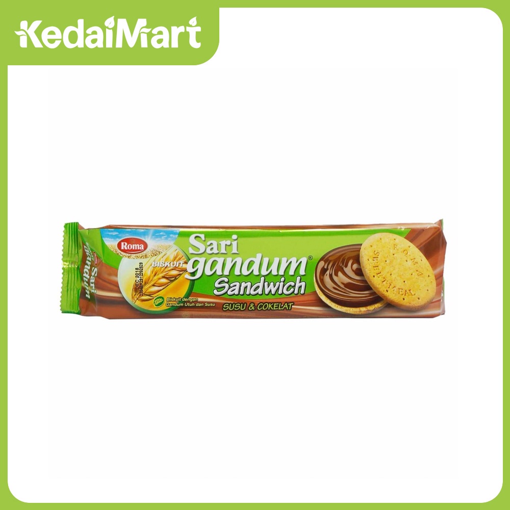 

Roma Sari Gandum Sandwich Coklat 115 Gram