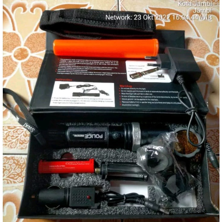 Paket senter swatt 99000 Watt Original - Senter Super terang  - senter gunung Led super zoom