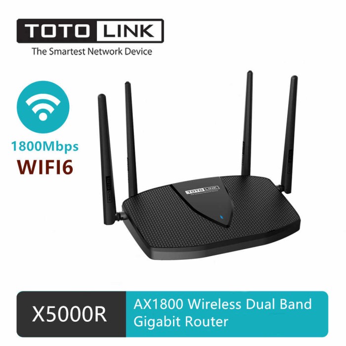 TOTOLINK X5000R Wifi 6 Wireless Router auar1u590 Ayo Order