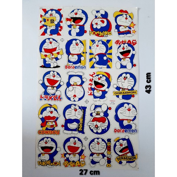 

STIKER GRAFTAC LEMBARAN DORAEMON,HELLO KITY,WIINI THE POOH,MARSHA,litle pony,spongebob,kerropy ( potong sendiri) (isi 18/20)