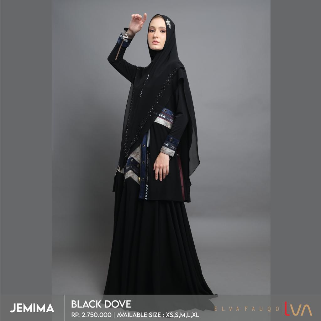 GAMIS JEMIMA BY LVA TRENDY ELEGAN MODIS SIMPLE KEKINIAN BEST SELLER