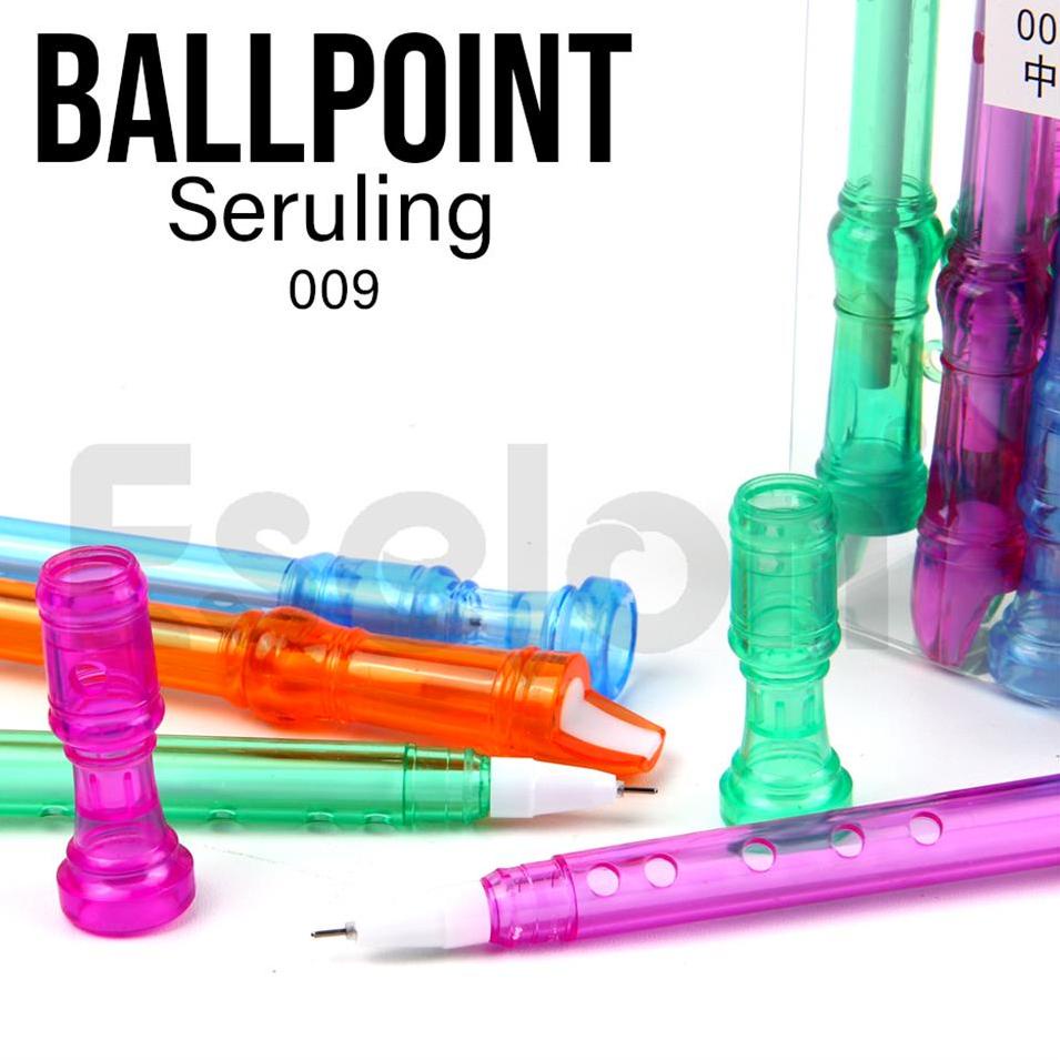 

═╬═ 12pcs Pulpen Gel Seruling 009 / 1 pack Pulpen Gel fancy
