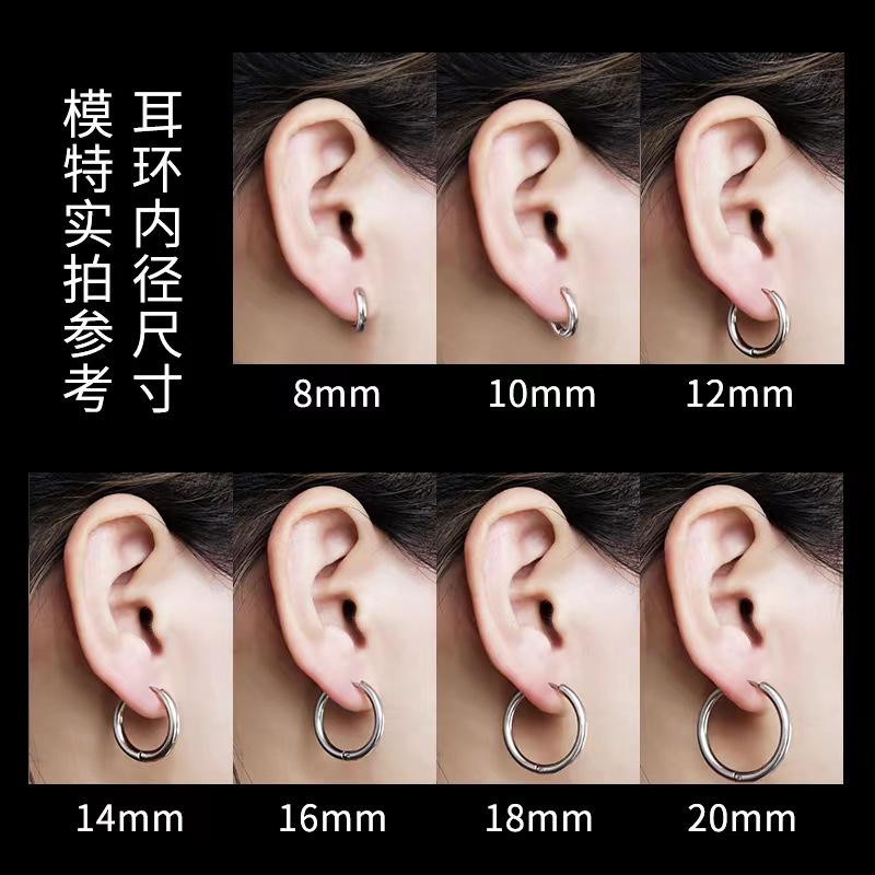 Anting Korea Emas Perak Wanita Hypoallergenic Hoop Earring Perhiasan Y2K Aksesoris