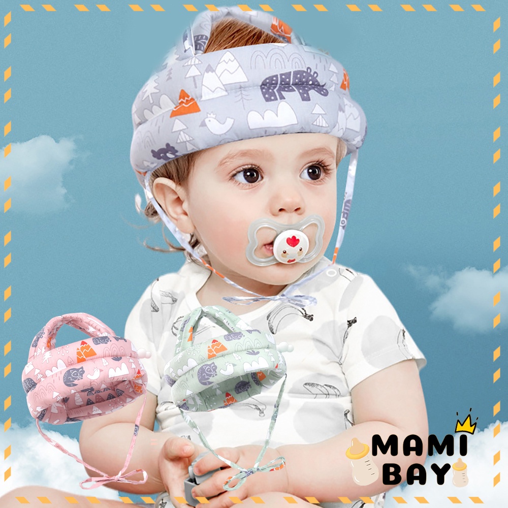 Mamibayi Topi helm pelindung kepala bayi jatuh Anti Bentur Baby Head Protector