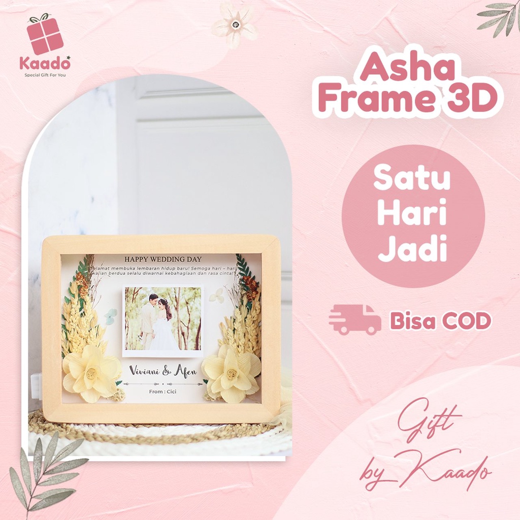 KADO FRAME 3D | ASHA FRAME | WISUDA | WEDDING