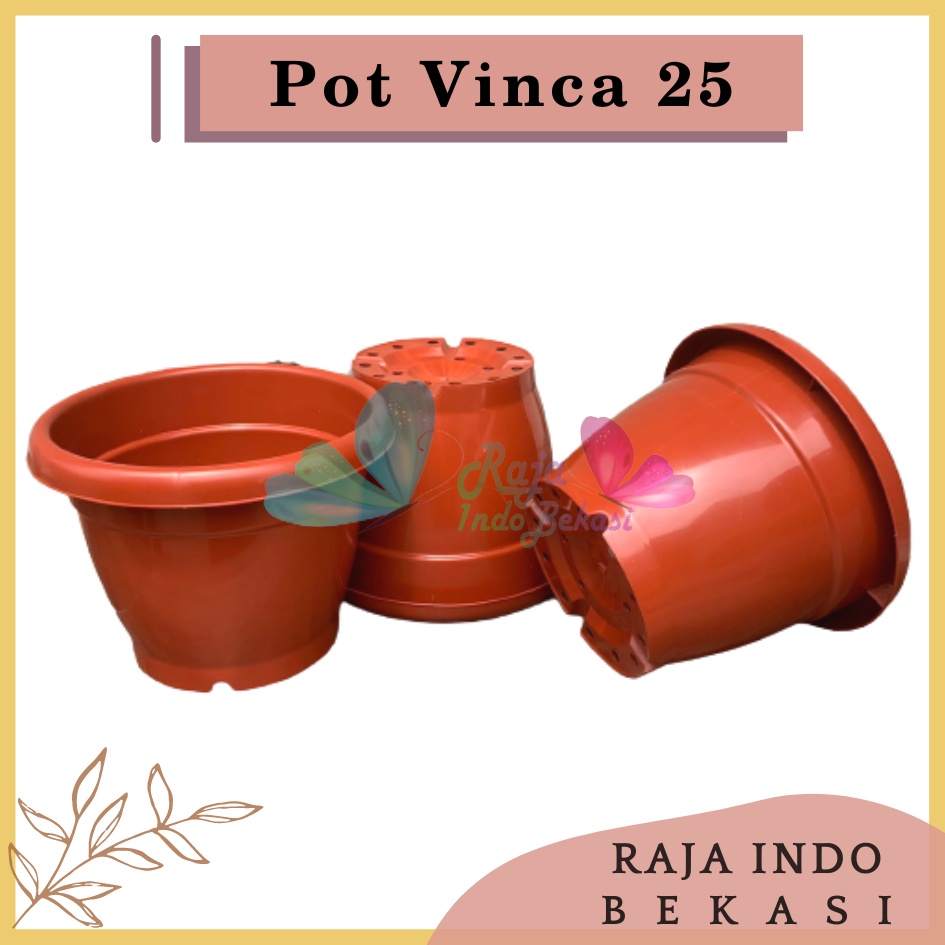 Pot Bunga Vinca 25 Polos Tanaman Hias Kuping Glory 25 Plastik Putih Hitam Merah Bata Merah Coklat Terracota Terracotta Pot 25 cm Lusinan Hitam Pot Bunga Hitam 20 22 25 30 32 35 | Pot Tanaman Hitam Plastik