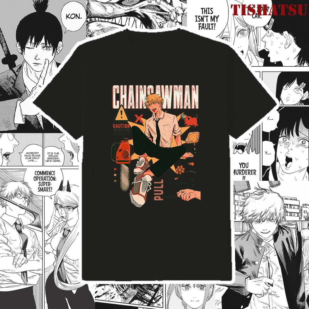 Jual Tishatsu Kaos Anime Chainsaw Man Denji Shopee Indonesia