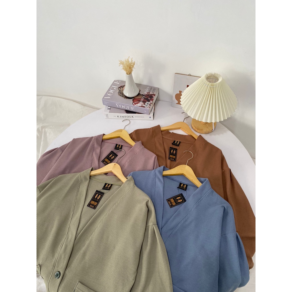 Yura Puffy Outer / Outwear Waffle Oversize