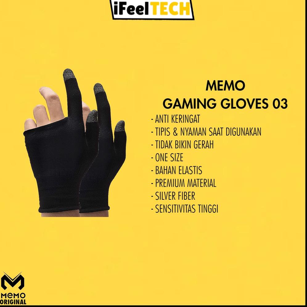 SALE iFeelTech - MEMO Gaming Gloves Finger Sleeve FS03 For Gaming jxc31