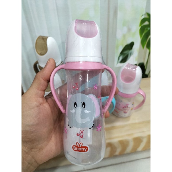 Paket Botol Karakter Dengan Sedotan 250/125 Ml (Botol+Nipple+Gagang+Sedotan) 2413