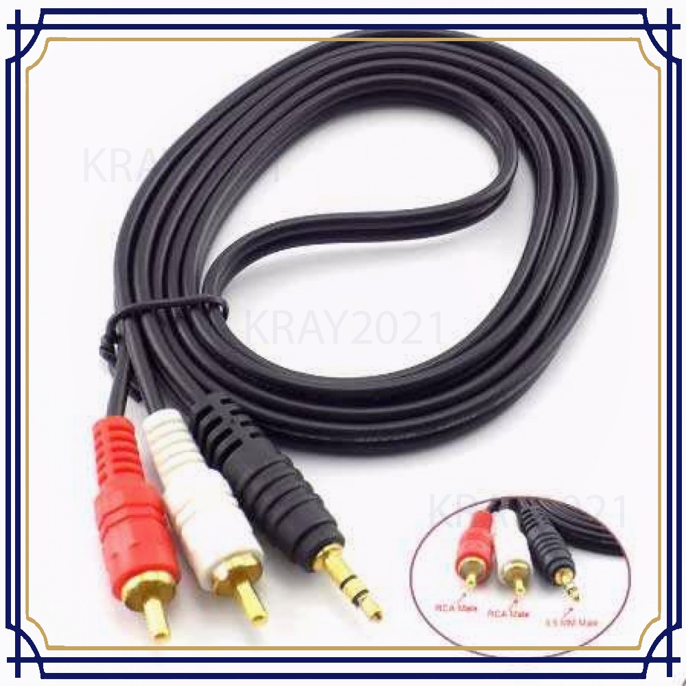 Kabel Audio Jack 3.5mm to RCA Male -CV019