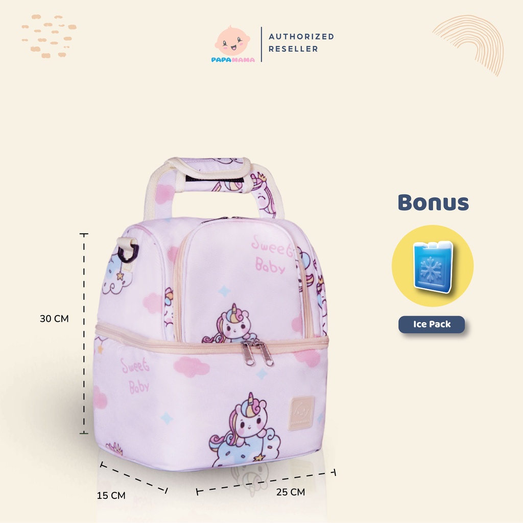 Papamama Cooler Bag Pattern - 3013 Unicorn