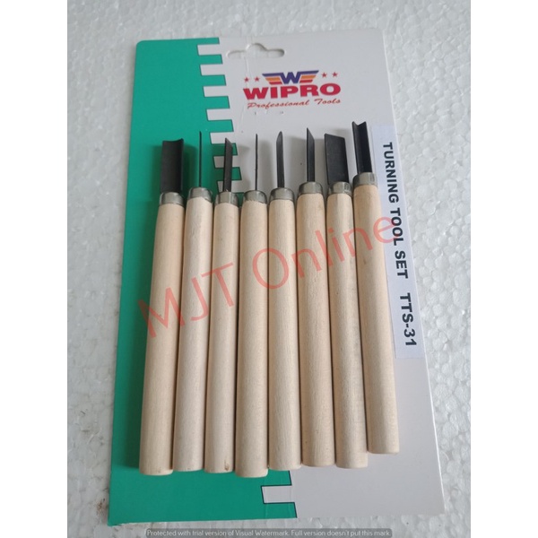 Mata Bubut Kayu Set Pisau Pahat Bubut 8pcs WIPRO