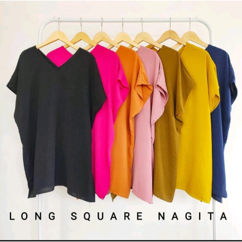 TUNIK NAGITA CRINGKEL // NAGITA LONG SQUARE // TUNIK MODEL NAGITA SQUARE TERBARU // TUNIK TERBARU TU