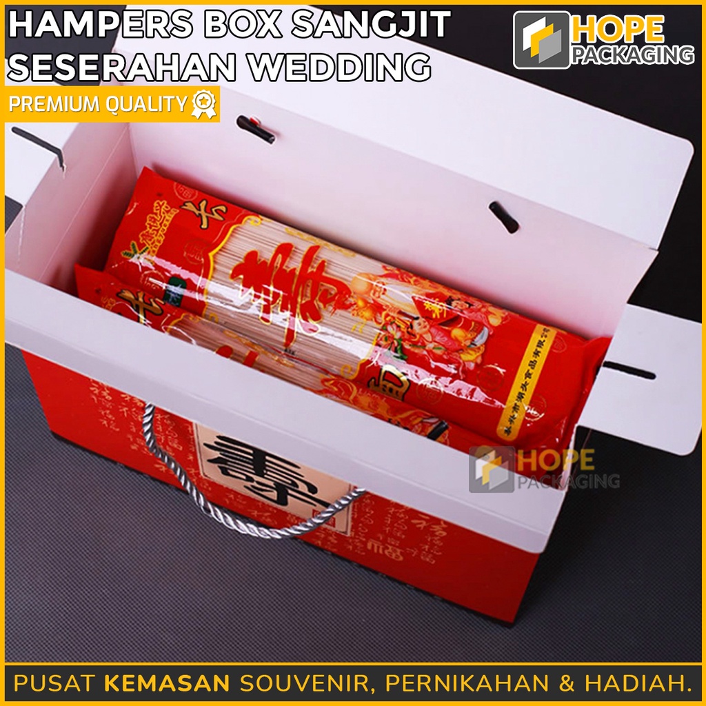 Hampers Box Sangjit / Kotak Tenteng Souvenir Wedding Sangjit  / Kotak Bingkisan Chinese Wedding