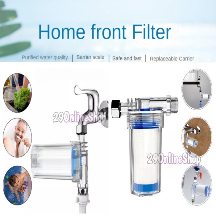 Filter Purifier Saringan Pipa Kran Air Keran Wastafel Shower Kamar Mandi Wc Washtafel Toilet