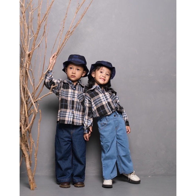 KEMEJA FLANEL - Promo 10.10 Baju Anak Laki Laki Setelan Atasan Bayi Baby Kids Cewek Cowo Perempuan Katun Lucu Murah 1-6 Thn