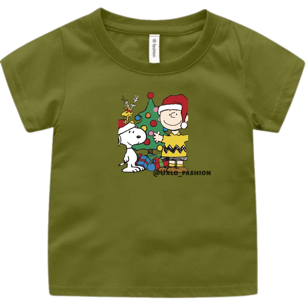 Kaos Baju Natal Anak Laki Dan Perempuan Unisex Umur 2sampai9 Tahun Motif Santa Claus Uxlo Fashion