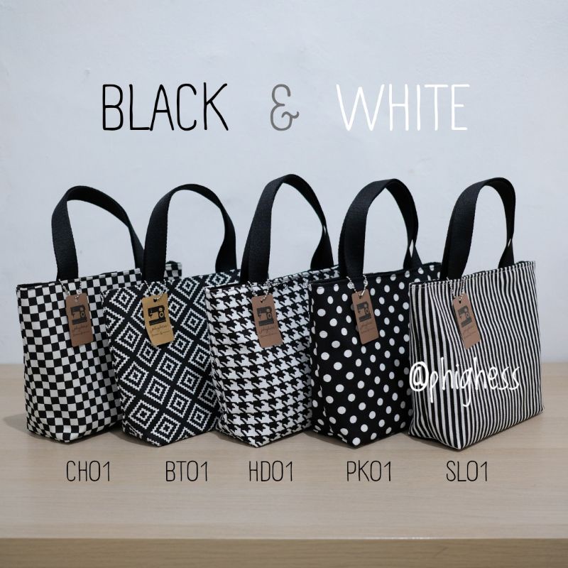 Totebag Mini Kanvas Motif / Souvenir