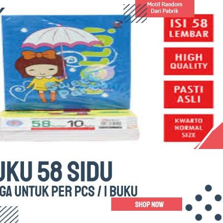 

✔ BUKU TULIS 58 LEMBAR SIDU PAK ISI 10 Berkualitas