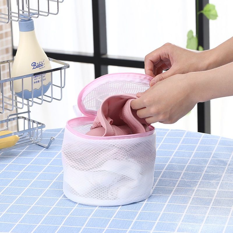 Laundry Bag Kantong Cucian Pakaian Dalam Jala Berjala Jaring Kantong Pengaman Cucian dengan Zipper Kantung Mesin Cuci