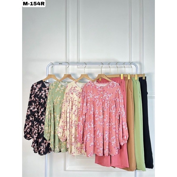 SETELAN RAYON MOTIF SAKURA / SETELAN MAYAFI