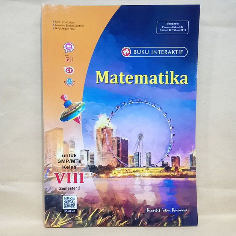 Buku PR/LKS interaktif matematika Kelas VIII,8 SMP/MTs  Semester 2 (K13 revisi) intan pariwara, 2022