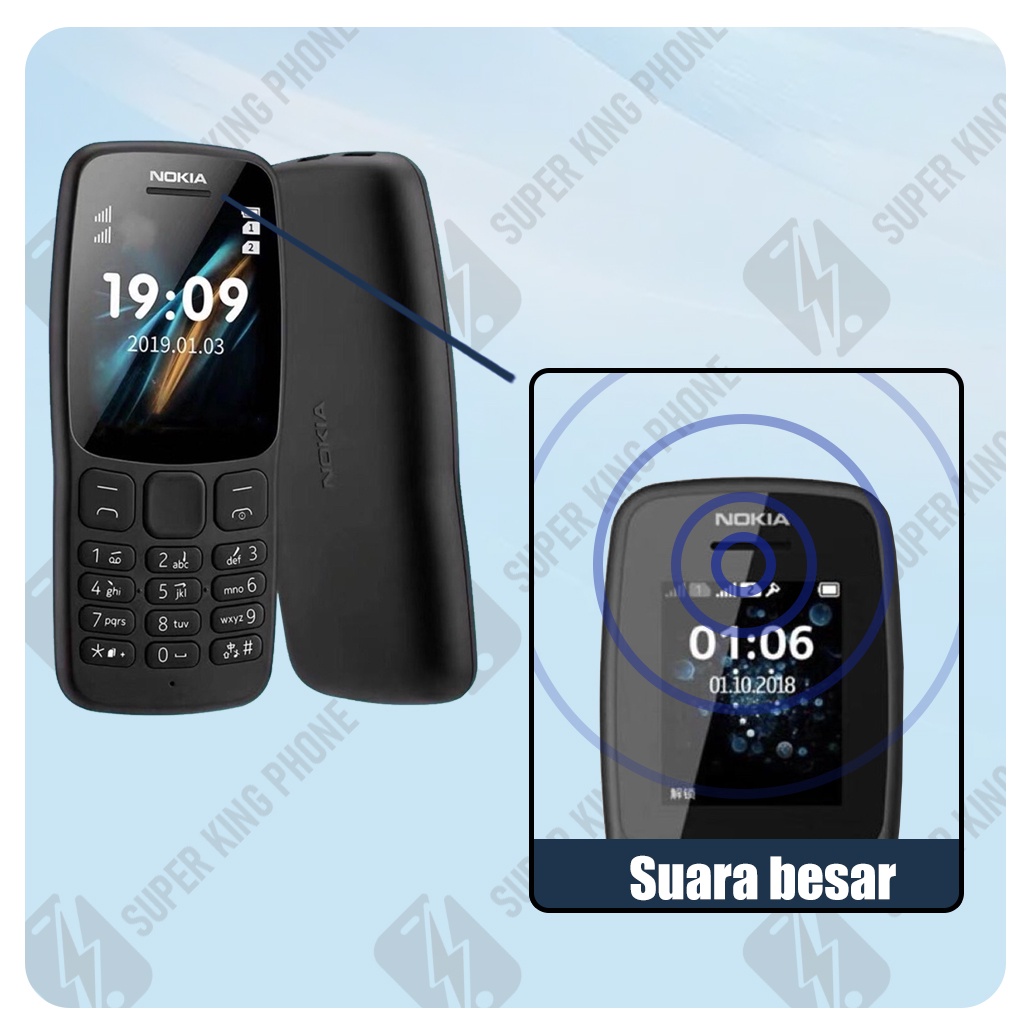 Super King HP Nokia 106 2018 Ponsel Garansi Dual SIM Baru Termurah