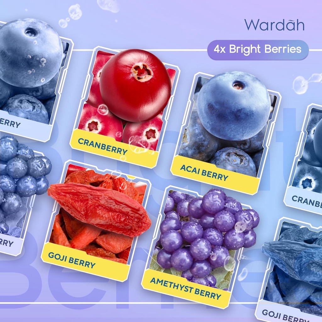 WARDAH Perfect Bright Jelly Facial Foam Cooling Bright Indonesia / Pembersih Wajah 100ml / 4X Bright Berries / With Vit B3 C E / Cerah + Sensasi Dingin / Skincare Face Care Series / Facial Wash Cleanser Cleansing Sabun Cuci Muka Pencerah Berminyak Glowing