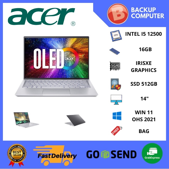 LAPTOP ACER SWIFT 3 OLED SF314-71-51W7 i5-12500H