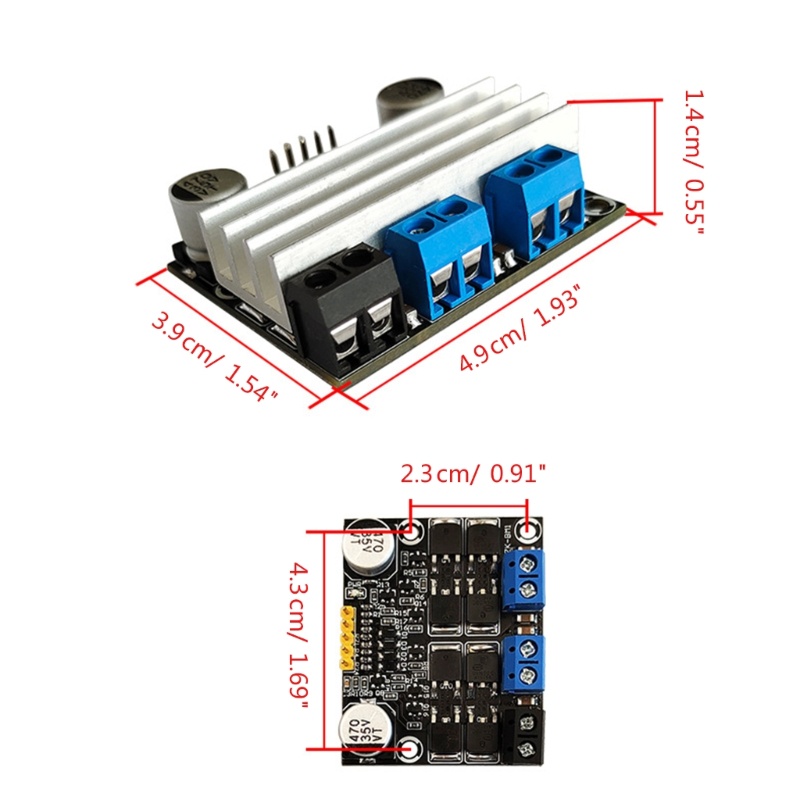 Driver Motor DC Ganda btsg 10A 3-18V Maju Mundur PWM Speed Driver Module