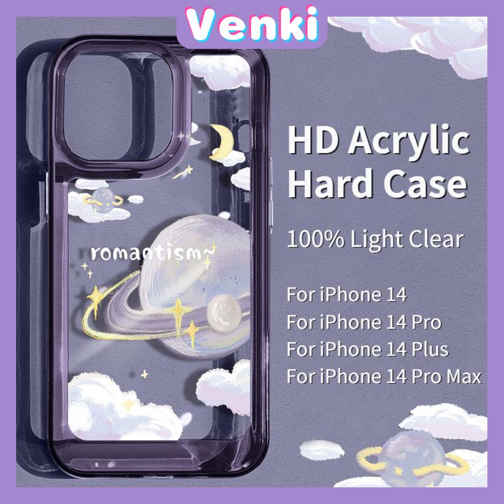 iPhone Case HD Acrylic High Quality Hard Case Metal Button Protection Camera Shockproof Fantasy Planet Compatible For iPhone 14 13 12 11 Pro Max xr xs max