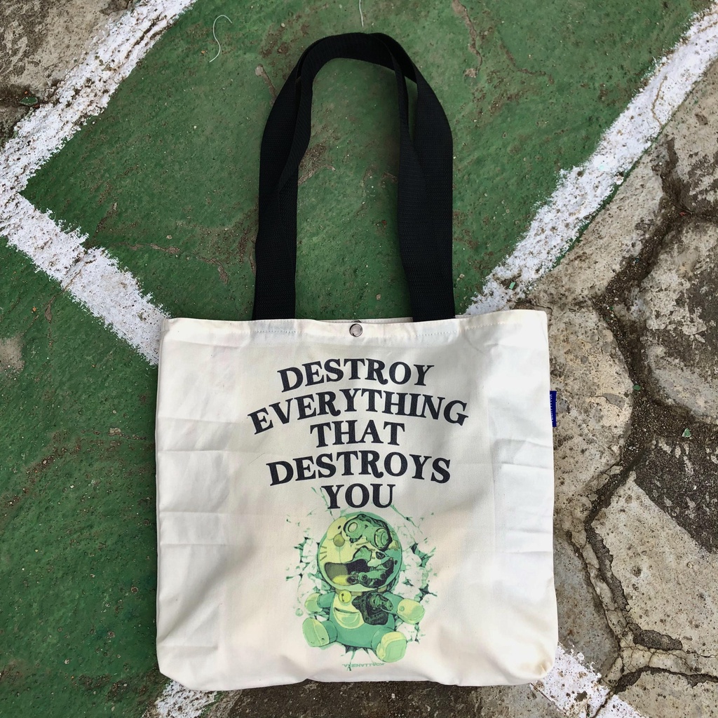 Tas Tote Bag - Alien Attack Destroy