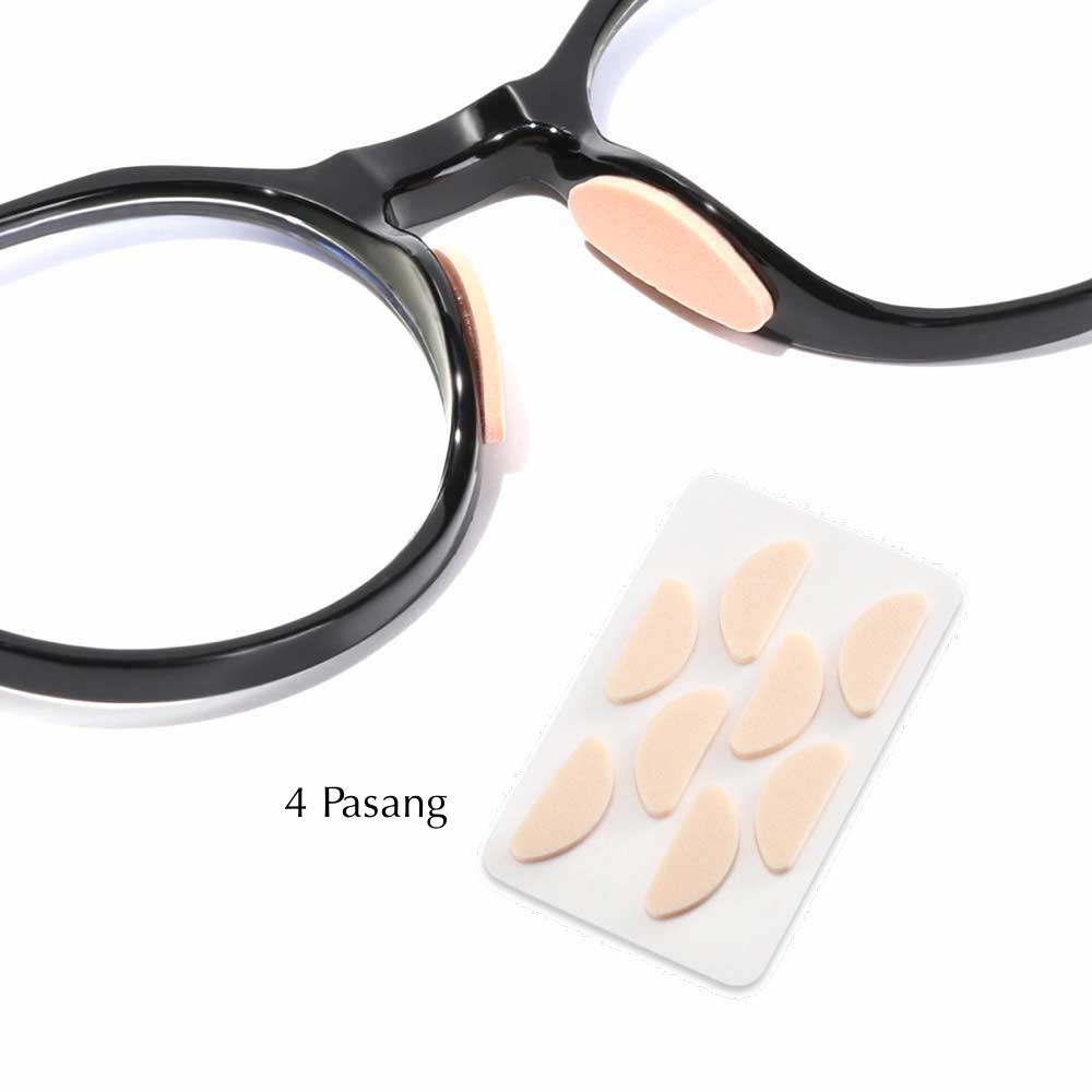 8 Pcs Stiker Kacamata Penyangga Hidung Pencegah Turun - Non Slip Silicone - Nose Pad Model B Group