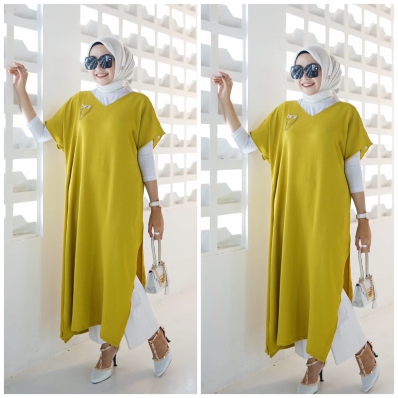 ERINA DRESS FREESIZE CRINCLE AIRFLOW VIRAL KEKINIAN