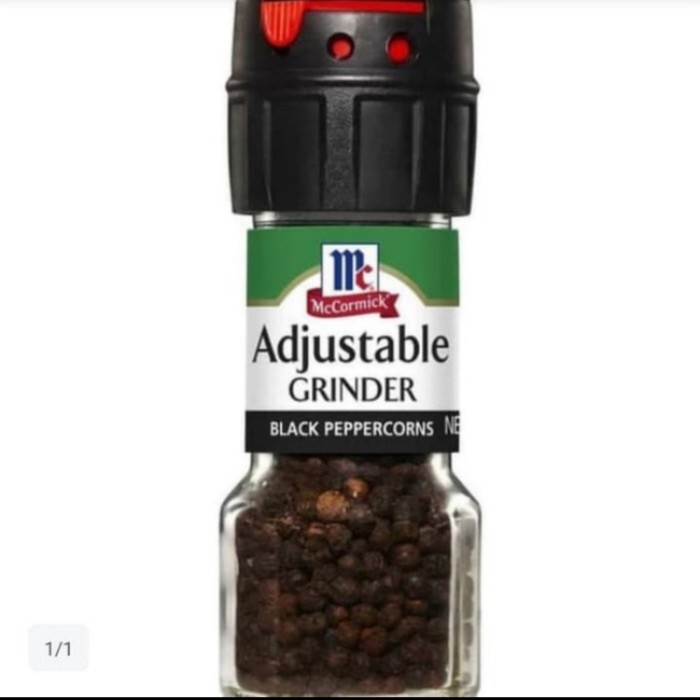 

Mccormick adjustable grinder black pepper corns 35gr