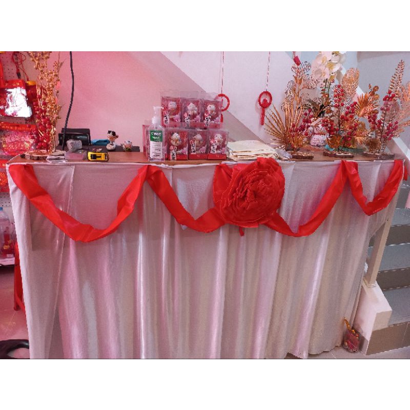 Kain Merah Pesta / Kain Merah Ulang Tahun / Kain Merah Cina / Chinese Knot