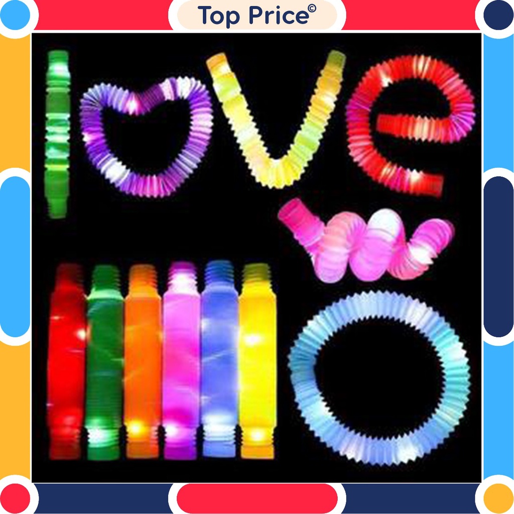 Mainan LAMPU Viral Light Up Pop Tubes Pop Pipes Mainan Lampu Stick Pipa Selang Fidget Toy U151