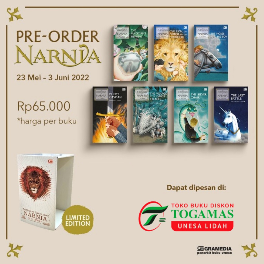 BOX SET NARNIA : THE COMPLETE CHRONICLES OF NARNIA